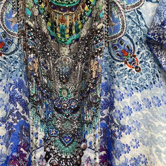 Camilla round neck kaftan - Picture 4 of 8